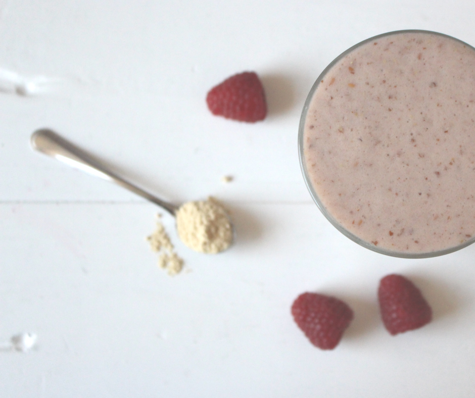 Frambozen-maca smoothie